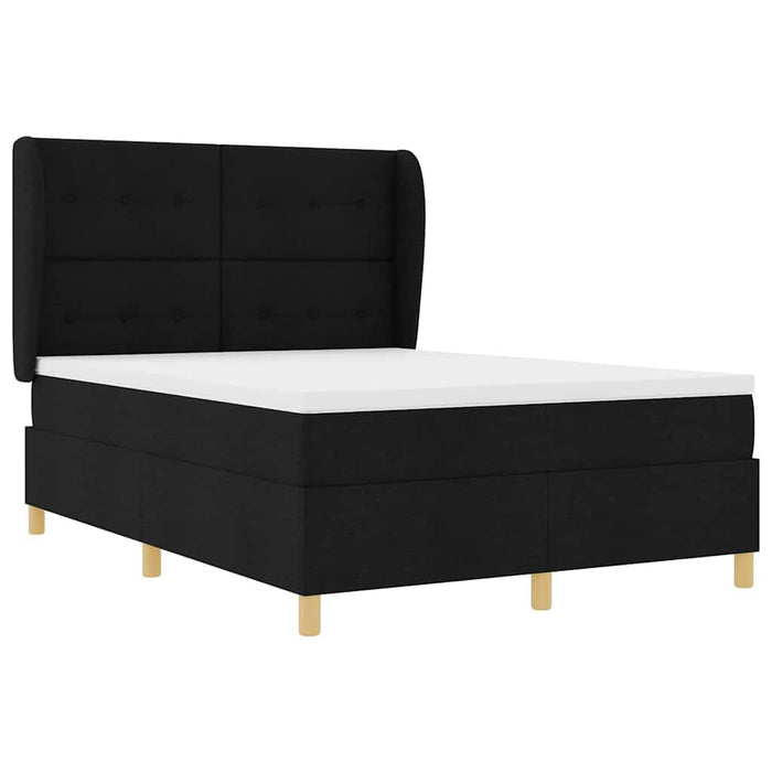 Pat cu saltea cu arcuri Gri închis 90x190 cm Negru 160 x 200 cm - WALTI WALTI