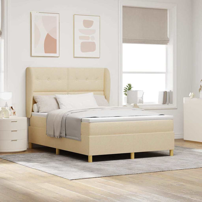 Pat cu saltea cu arcuri Gri închis 90x190 cm Crem 160 x 200 cm - WALTI WALTI