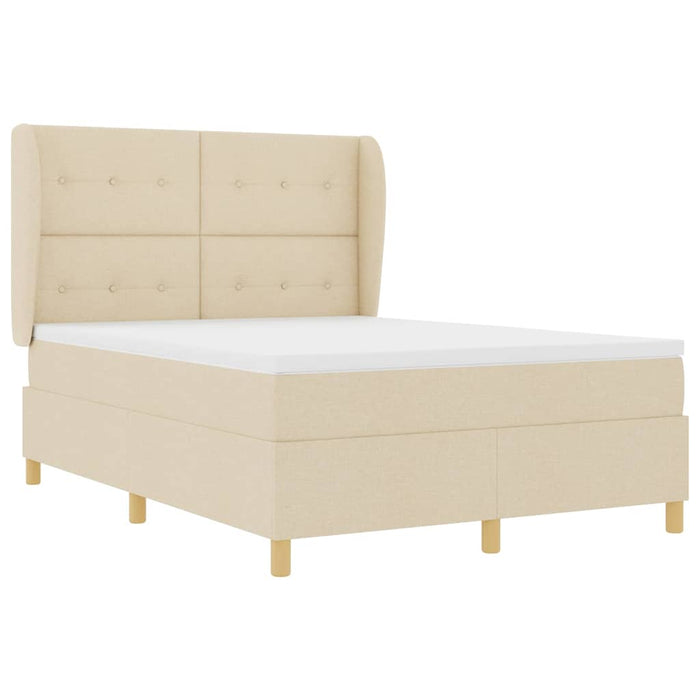 Pat cu saltea cu arcuri Gri închis 90x190 cm Crem 160 x 200 cm - WALTI WALTI