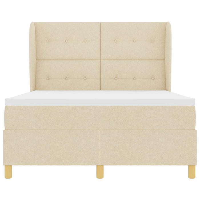 Pat cu saltea cu arcuri Gri închis 90x190 cm Crem 160 x 200 cm - WALTI WALTI