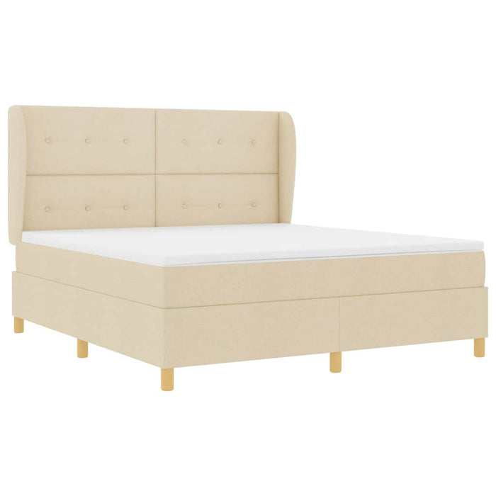 Pat cu saltea cu arcuri Gri închis 90x190 cm Crem 180 x 200 cm - WALTI WALTI