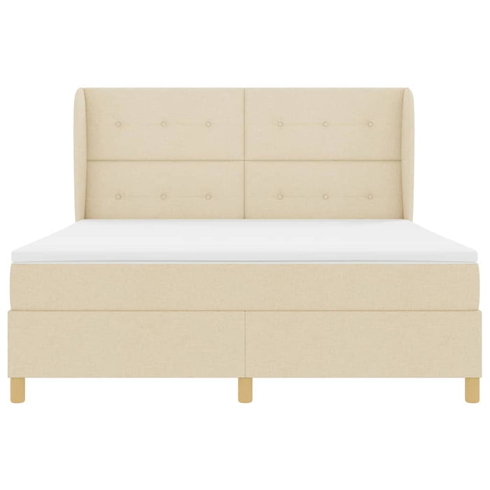 Pat cu saltea cu arcuri Gri închis 90x190 cm Crem 180 x 200 cm - WALTI WALTI