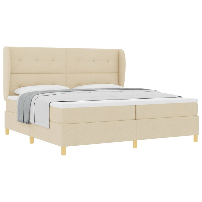 Pat cu saltea cu arcuri Gri închis 90x190 cm Crem 200 x 200 cm - WALTI WALTI