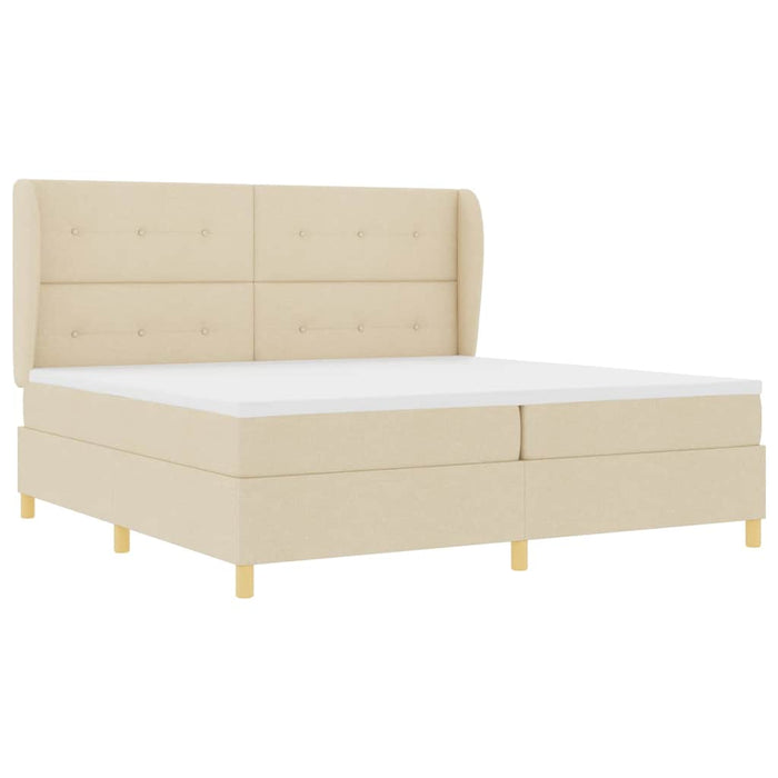 Pat cu saltea cu arcuri Gri închis 90x190 cm Crem 200 x 200 cm - WALTI WALTI