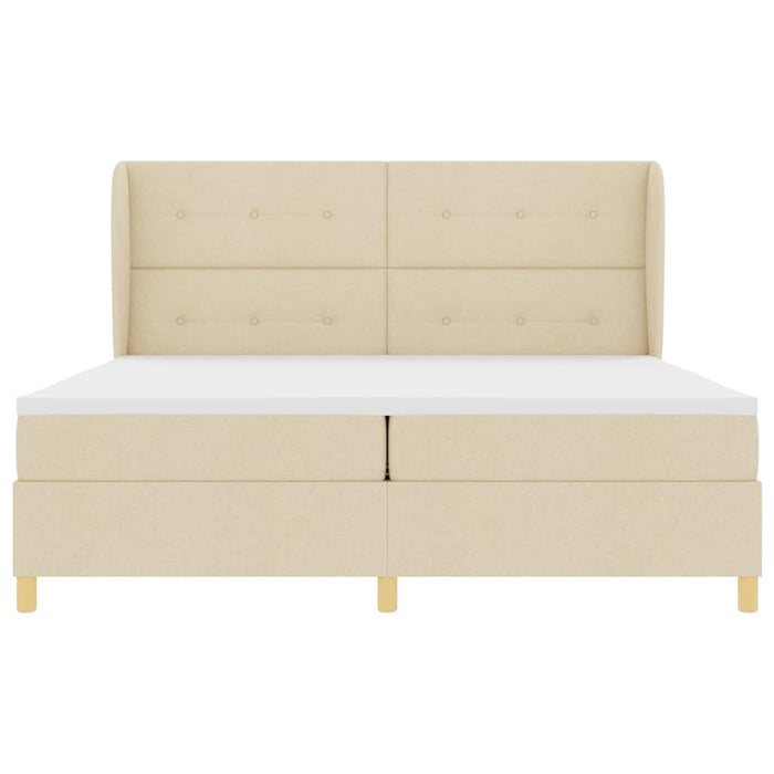 Pat cu saltea cu arcuri Gri închis 90x190 cm Crem 200 x 200 cm - WALTI WALTI