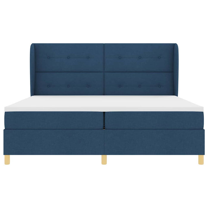 Pat cu saltea cu arcuri Gri închis 90x190 cm cu saltea albastru - WALTI WALTI