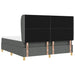 Pat cu arcuri cu headboard Gri închis 200 x 180 cm țesătură - WALTI WALTI