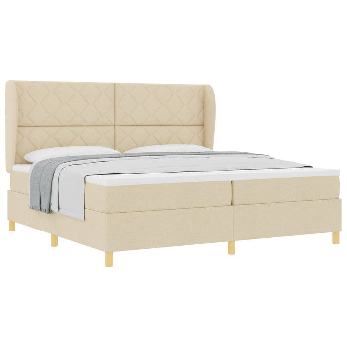 Pat cu saltea cu arcuri Gri închis 90x190 cm Crem 200 x 200 cm - WALTI WALTI