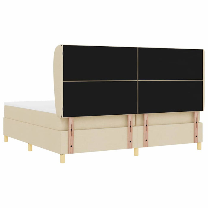 Pat cu saltea cu arcuri Gri închis 90x190 cm Crem 200 x 200 cm - WALTI WALTI