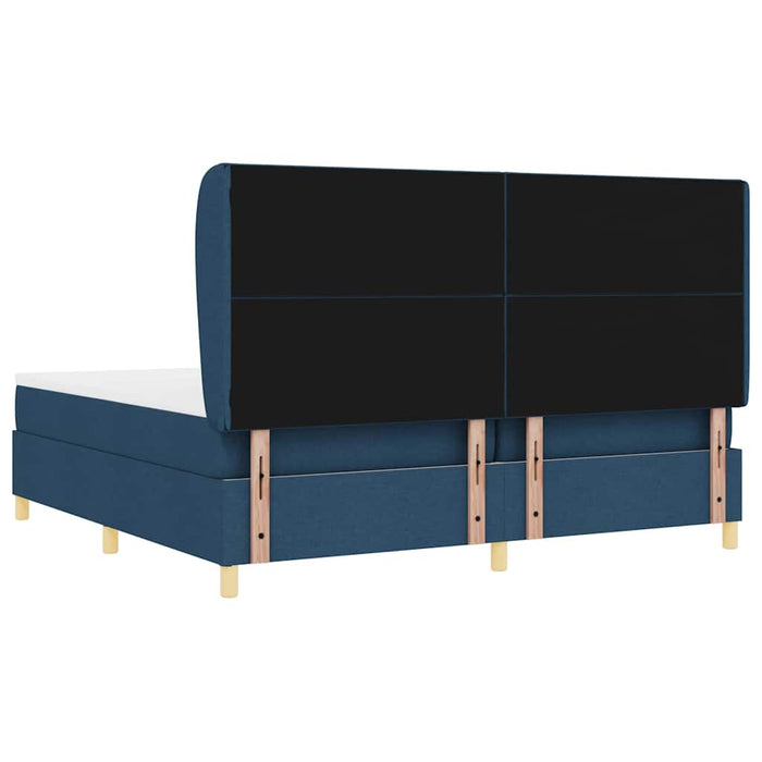 Pat cu saltea cu arcuri Gri închis 90x190 cm cu saltea albastru - WALTI WALTI