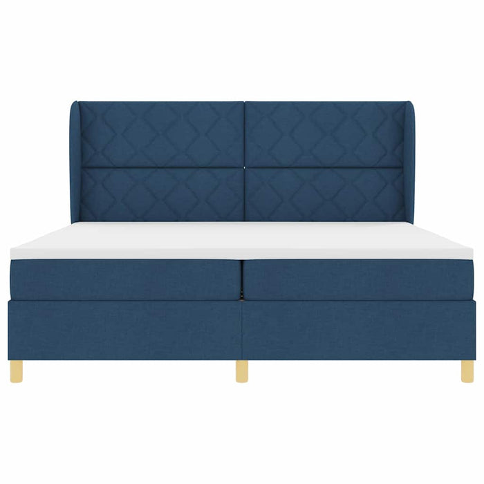 Pat cu saltea cu arcuri Gri închis 90x190 cm cu saltea albastru - WALTI WALTI