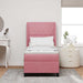 Pat cu arcuri cu saltea cu headboard Roz 200 x 80 cm Catifea - WALTI WALTI