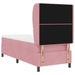 Pat cu arcuri cu saltea cu headboard Roz 200 x 80 cm Catifea - WALTI WALTI