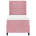Pat cu arcuri cu saltea cu headboard Roz 200 x 80 cm Catifea - WALTI WALTI