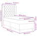 Pat cu arcuri cu saltea cu headboard Roz 200 x 80 cm Catifea - WALTI WALTI