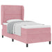 Pat cu arcuri cu saltea cu headboard Roz 200 x 90 cm Poliester - WALTI WALTI