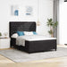 Pat cu arcuri cu saltea cu headboard Negru 200 x 140 cm Catifea - WALTI WALTI
