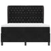 Pat cu arcuri cu saltea cu headboard Negru 200 x 140 cm Catifea - WALTI WALTI