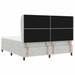 Pat cu arcuri cu saltea Gri deschis 200 x 180 cm Catifea - WALTI WALTI