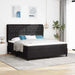 Pat cu arcuri cu saltea cu headboard Negru 200 x 180 cm Catifea - WALTI WALTI