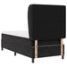 Pat cu arcuri cu saltea cu headboard Negru 90 x 190 cm Catifea - WALTI WALTI
