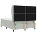 Pat cu arcuri cu saltea Gri deschis 200 x 160 cm Poliester - WALTI WALTI