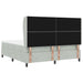 Pat cu arcuri cu saltea Gri deschis 200 x 180 cm Poliester - WALTI WALTI