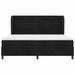 Pat cu arcuri cu saltea Negru 200 x 200 cm Poliester - WALTI WALTI