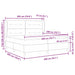 Pat cu arcuri cu saltea Negru 200 x 200 cm Poliester - WALTI WALTI