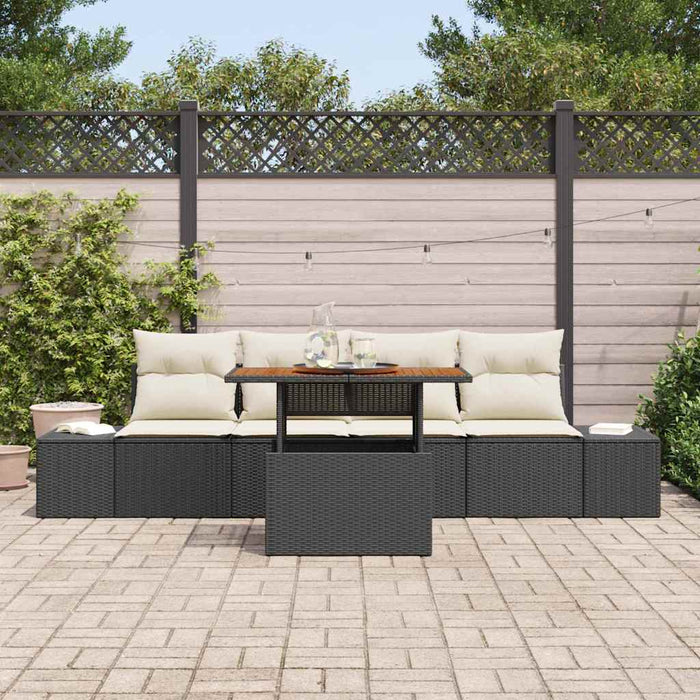 Set de masă pentru grădină Manual Negru, Crem 100 x 55 x 73 cm - WALTI WALTI