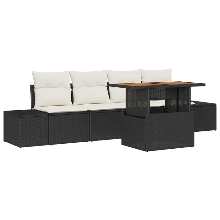 Set de masă pentru grădină Manual Negru, Crem 100 x 55 x 73 cm - WALTI WALTI