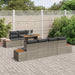 Set de canapele pentru grădină cu pernă 8 pcs Gri Rattan poli - WALTI WALTI