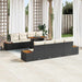 Set de masă pentru grădină 9 pcs Negru, Bej 100 x 55 x 73 cm - WALTI WALTI