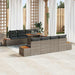 Set de masă pentru grădină 9 pcs Taupe Gri 100 x 55 x 73 cm - WALTI WALTI