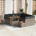 Set de masă pentru grădină 9 pcs Gri Maro 100 x 55 x 73 cm - WALTI WALTI