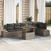 Set de masă pentru grădină 7 pcs Gri și Brown 100 x 55 x 73 cm - WALTI WALTI