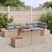 Set de masă pentru grădină 9 pcs Bej, Gri 100 x 55 x 73 cm - WALTI WALTI