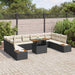 Set de masă pentru grădină 11 pcs Alb Negru 100 x 55 x 73 cm - WALTI WALTI