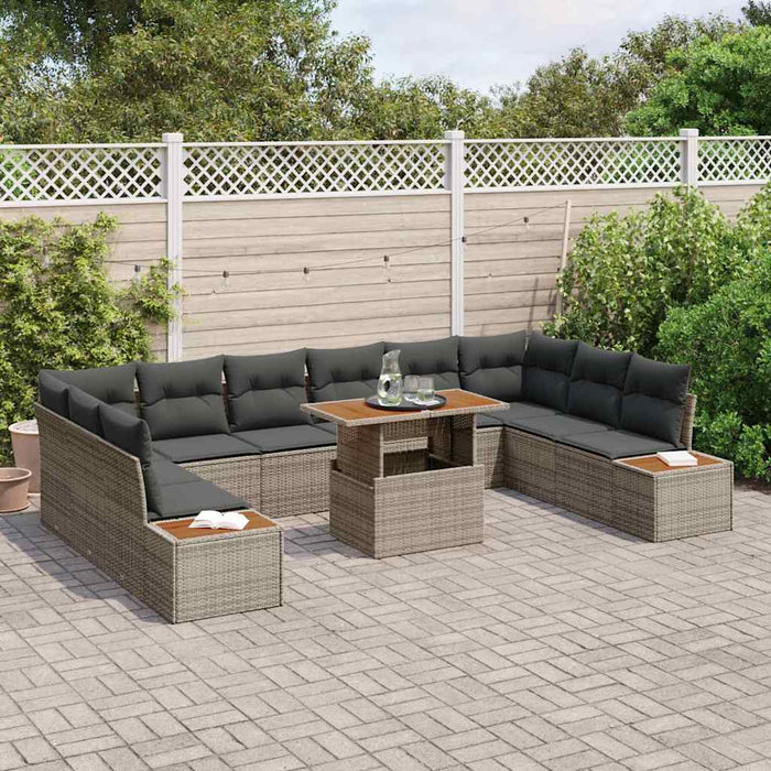 Set de masă pentru grădină cu pernă Manual cu pernă 11 pcs - WALTI WALTI