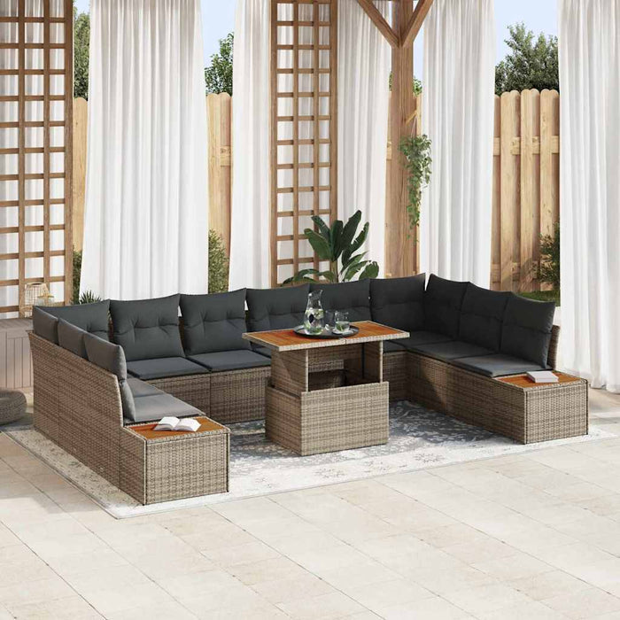 Set de masă pentru grădină cu pernă Manual cu pernă 11 pcs - WALTI WALTI