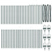 Stâlp de gard. 52 pcs Verde 3.2 x 3.2 x 120 cm Oțel - WALTI WALTI