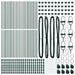Stâlp de gard. 52 pcs Verde 3.2 x 3.2 x 120 cm Oțel - WALTI WALTI