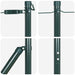 Stâlp de gard. 26 pcs Verde 3.2 x 3.2 x 210 cm Oțel - WALTI WALTI