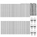 Stâlp de gard. 52 pcs Gri 3.2 x 3.2 x 80 cm Oțel - WALTI WALTI