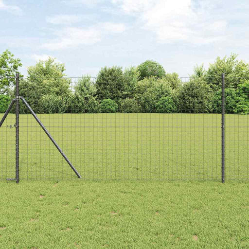 Stâlp de gard. 52 pcs Gri 3.2 x 3.2 x 150 cm Oțel - WALTI WALTI