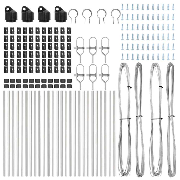 Stâlp de gard. 26 pcs Argintiu 3.2 x 3.2 x 80 cm Oțel - WALTI WALTI