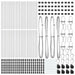 Stâlp de gard. 52 pcs Argintiu 3.2 x 3.2 x 100 cm Oțel - WALTI WALTI