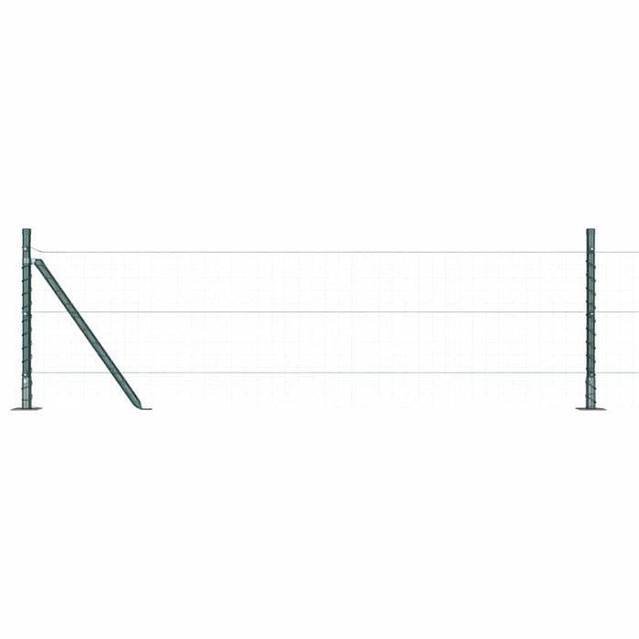 Stâlp de gard cu bază de beton 26 buc. Verde WALTI