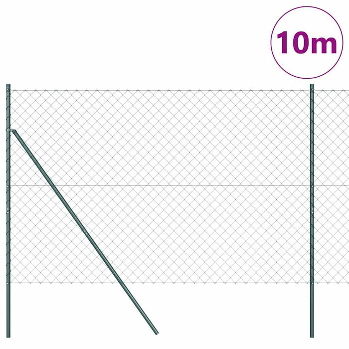 Giratorie cu Stâlpi Verde 1.6 x 10 m Oțel - WALTI WALTI