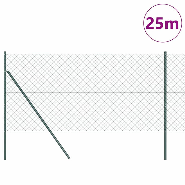 Giratorie cu Stâlpi Verde 1 x 25 m Oțel - WALTI WALTI